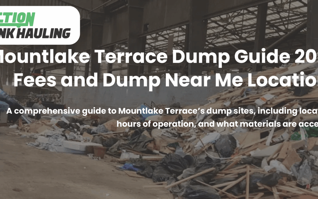 Mountlake Terrace Dump Guide 2026 – Fees and Dump Near Me Locations