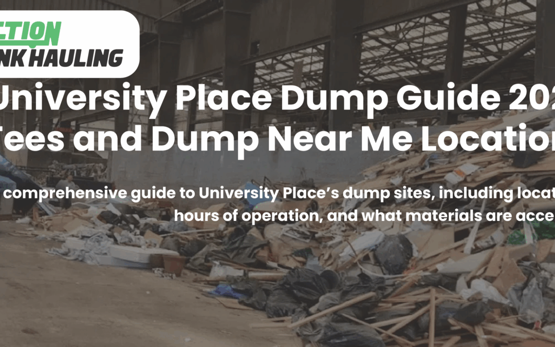 University Place Dump Guide 2026 – Fees and Dump Near Me Locations