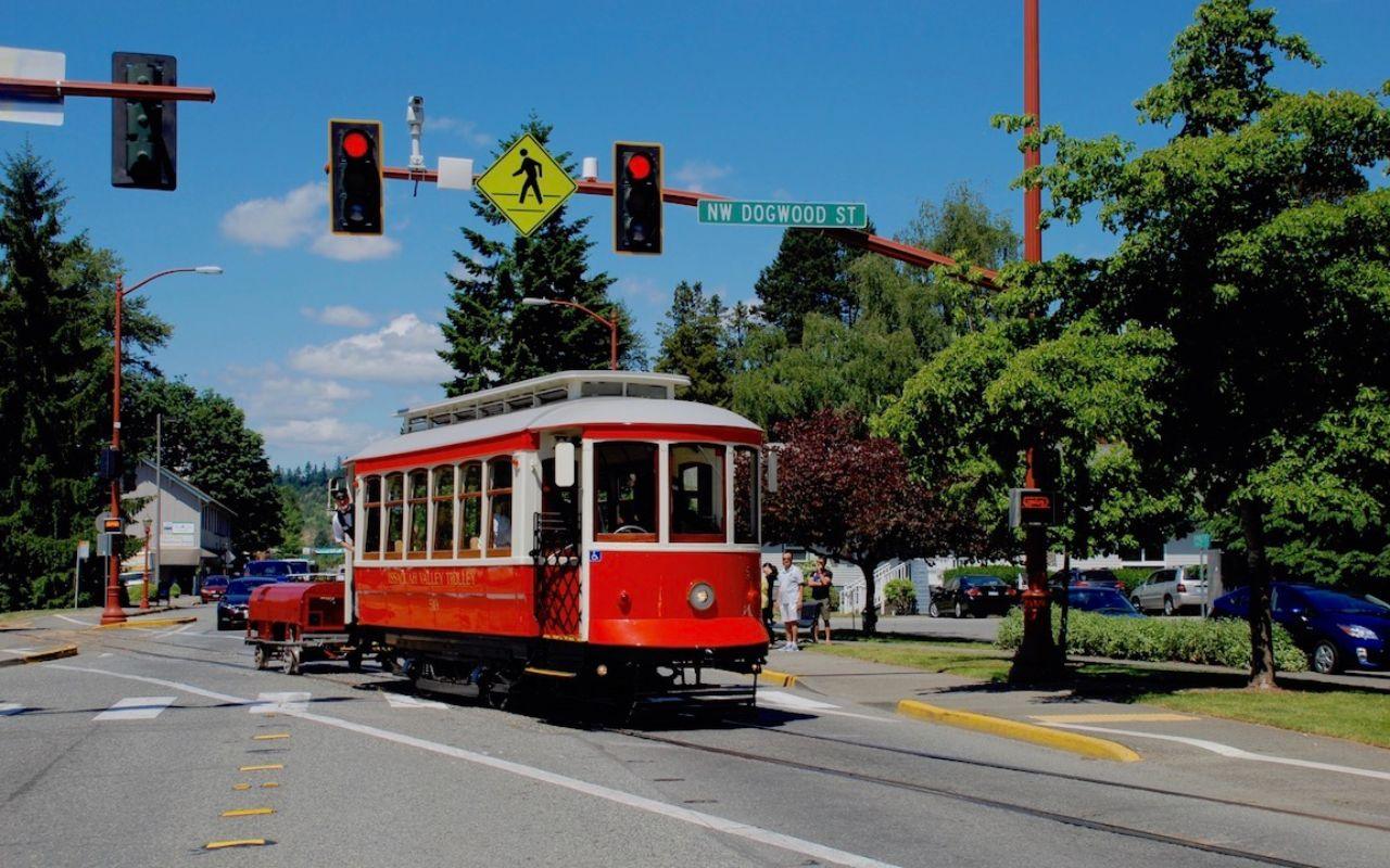 Downtown city center of Bellevue WA